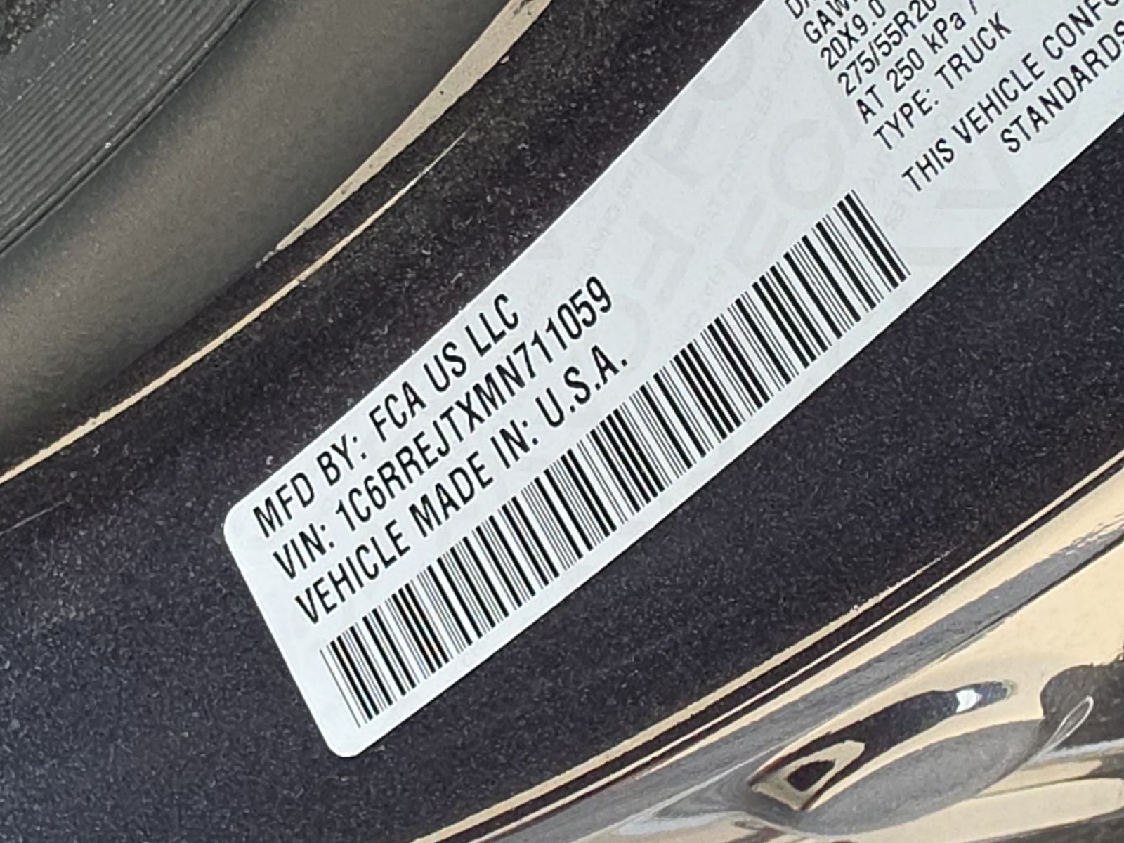 2021 RAM Ram 1500 Laramie Crew Cab 4x2 5'7' Box