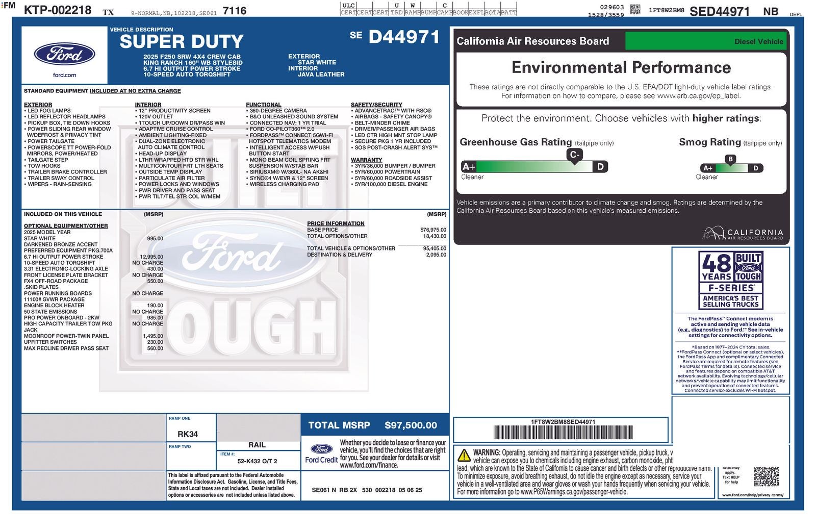 2025 Ford F-250SD F-250® King Ranch®