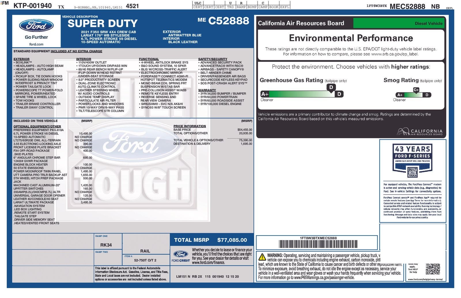 2021 Ford F-350SD Lariat