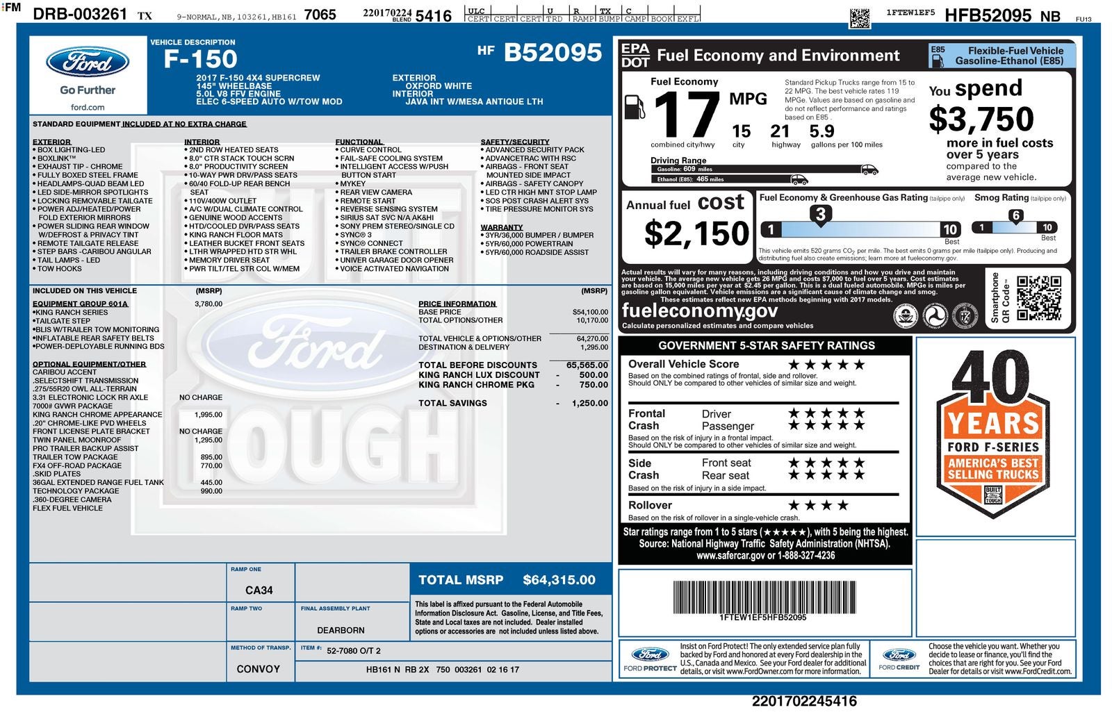 2017 Ford F-150 King Ranch®
