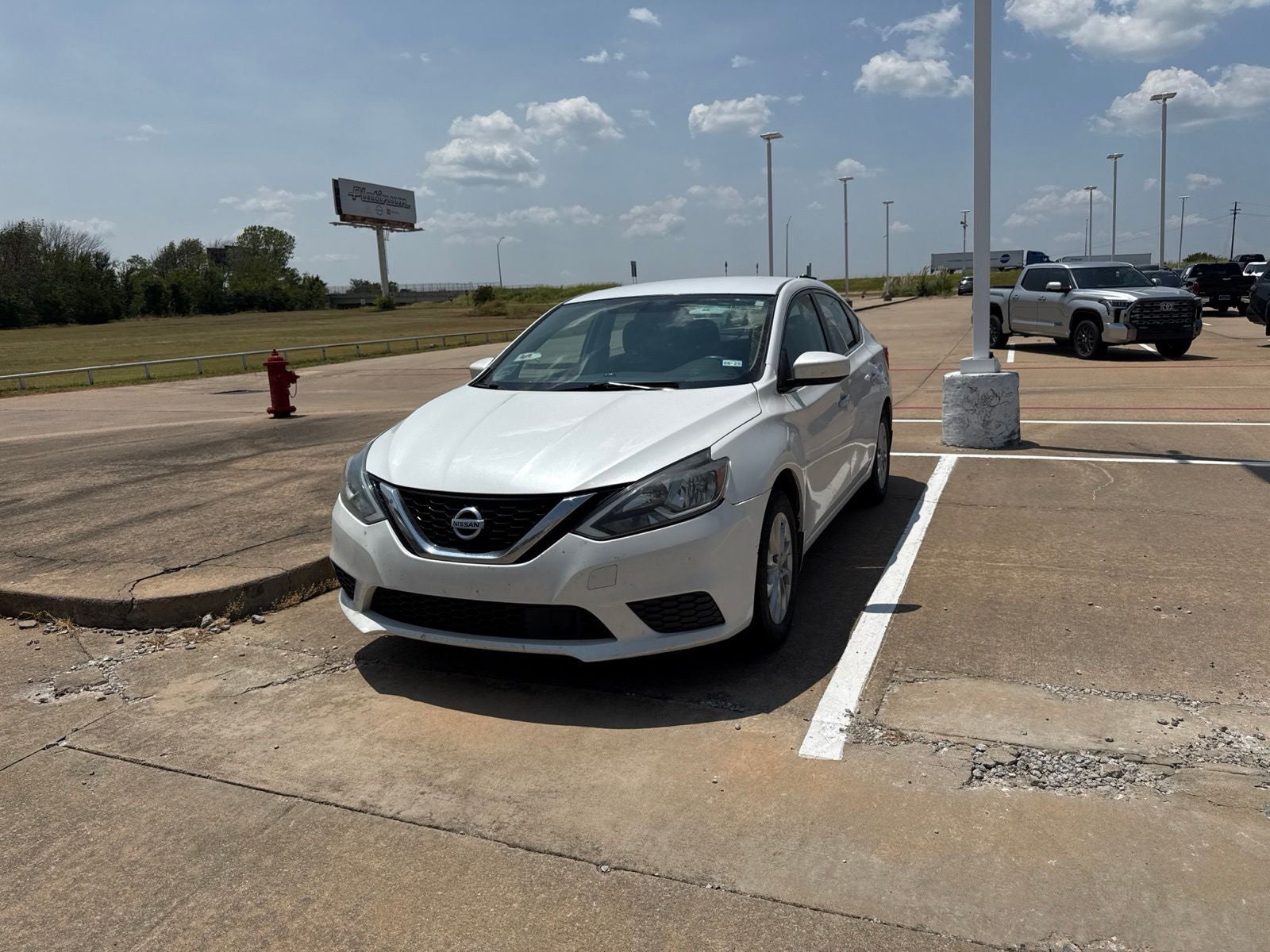 Used 2018 Nissan Sentra SV with VIN 3N1AB7AP1JY337984 for sale in Denison, TX