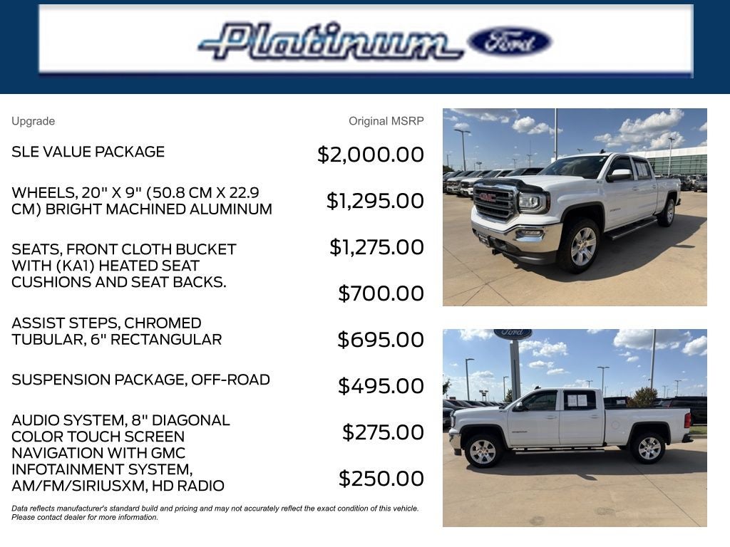 2018 GMC Sierra 1500 SLE