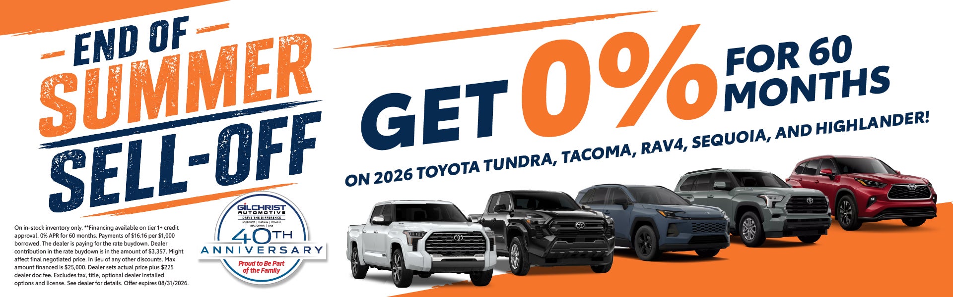 Get 0% for 60 months!